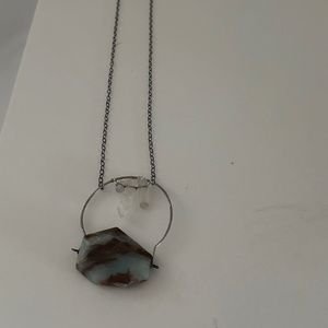 Long stone necklace